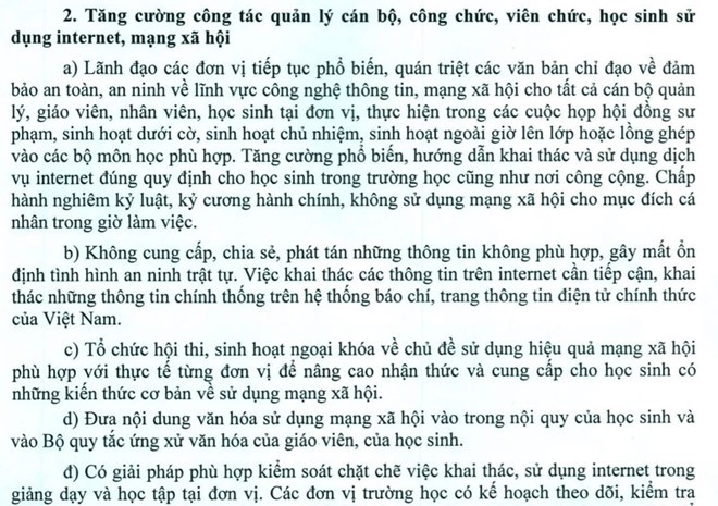 Vĩnh Long: Yêu cầu trường theo dõi mạng xã hội của từng học sinh - ảnh 1