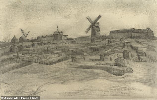 Tìm thấy hai bức phác họa của Van Gogh về đồi Montmartre - ảnh 1