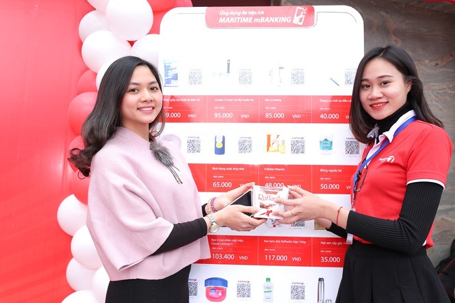 Thanh toán trong vài giây với M-QR trên ngân hàng di động của Maritime - ảnh 1