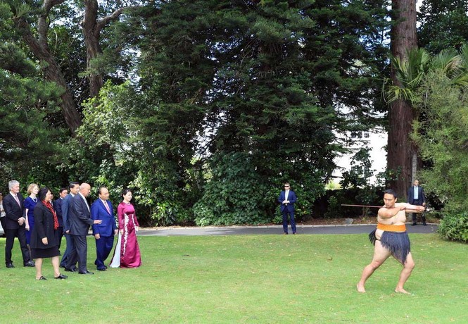 New Zealand đón Thủ tướng Nguyễn Xuân Phúc bằng nghi thức người Maori - ảnh 3