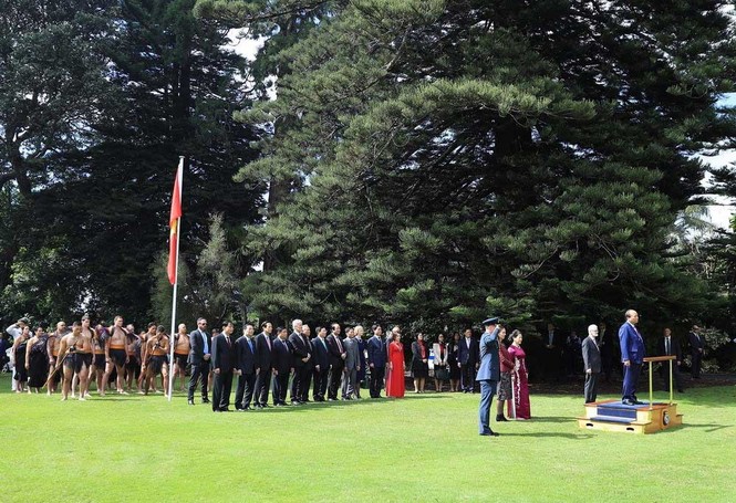 New Zealand đón Thủ tướng Nguyễn Xuân Phúc bằng nghi thức người Maori - ảnh 4