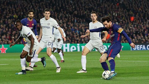 Messi cán mốc 100 bàn ở Champions League - ảnh 1