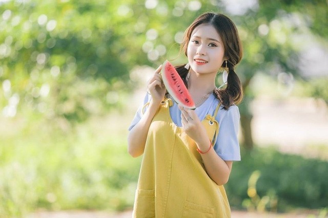 Nữ sinh xứ Nghệ xinh đẹp, hát hay, mê dân ca ví giặm - ảnh 12