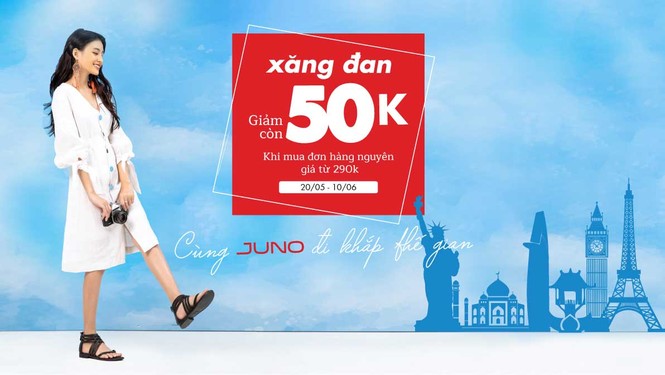 Xăng đan giảm còn 50k – Ai ‘chịu chơi’ như thương hiệu Juno - ảnh 1