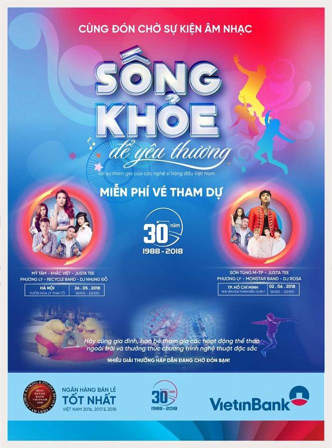 “Sống Khỏe để yêu thương”: Sự kiện âm nhạc “bom tấn” đầu hè 2018 - ảnh 1