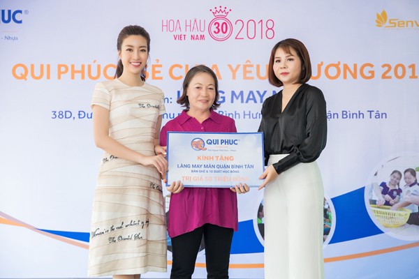 Qui Phúc cùng Hoa hậu Việt Nam 2018 sẻ chia giá trị đến cộng đồng - ảnh 2