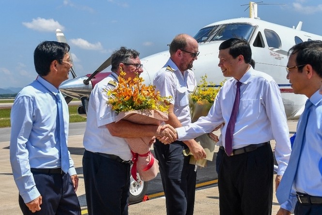 Cảng hàng không quốc tế Vân Đồn đón chuyến bay đầu tiên - ảnh 3