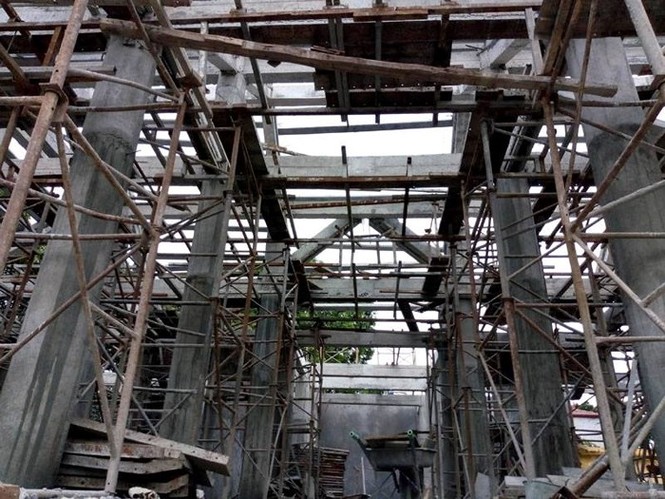 Dỡ đình cổ 300 tuổi, xây đình bê tông mới tinh - ảnh 4