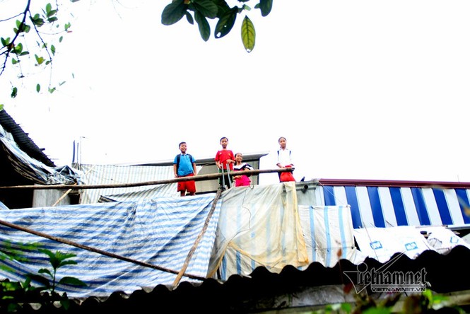 Ngày 2 lượt, học sinh Hà Nội leo cây trèo nóc nhà đi học - ảnh 5