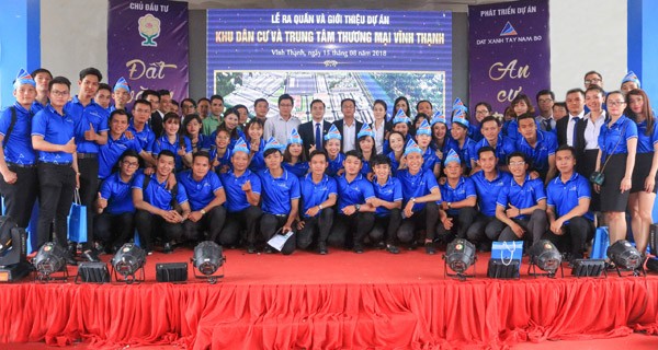 Lễ ra quân dự án khu dân cư và Trung tâm thương mại Vĩnh Thạnh - ảnh 1