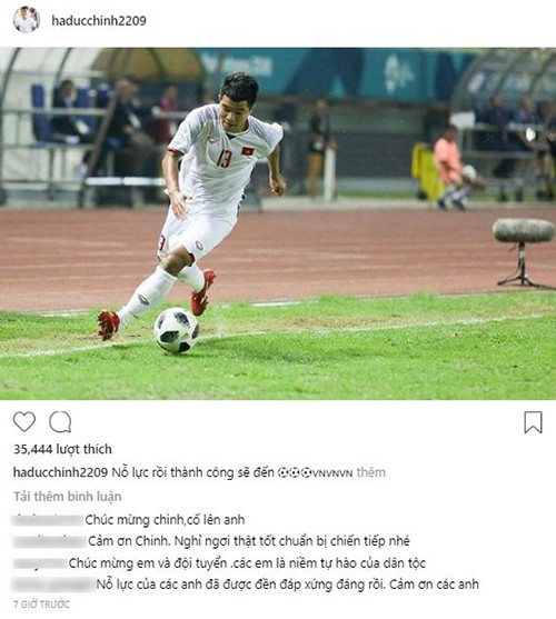 Trang cá nhân cầu thủ Olympic ngập lời chúc mừng chiến thắng - ảnh 4