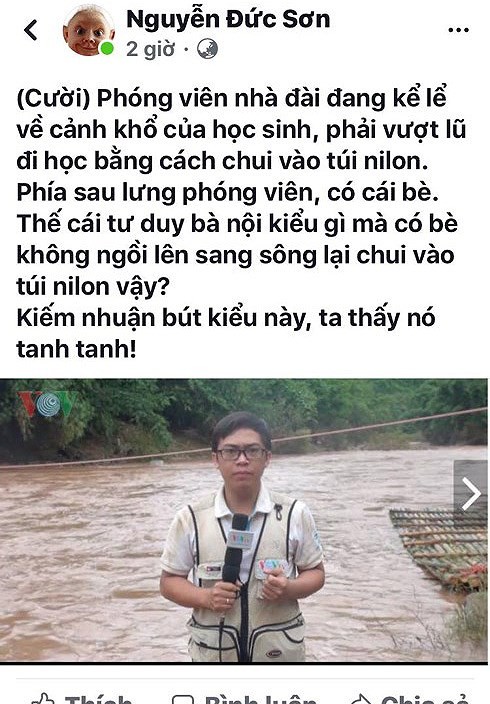 Học sinh chui túi nilon vượt suối: Xuất hiện ý kiến tố VOV sắp đặt - ảnh 2