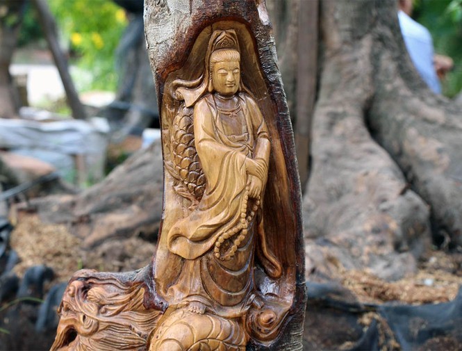 Kỳ lạ Miền Tây: Tượng Phật Di Lặc hiện hình trên cây khế già - ảnh 6