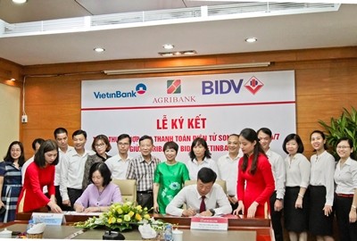 Thanh toán điện tử 24/7 giữa 3 ngân hàng Agribank - BIDV - Vietinbank - ảnh 1