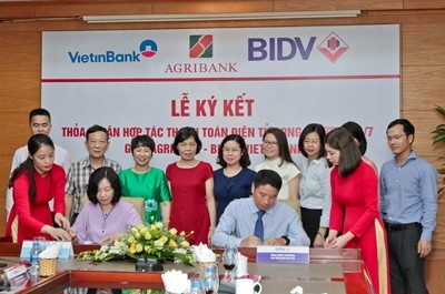 Thanh toán điện tử 24/7 giữa 3 ngân hàng Agribank - BIDV - Vietinbank - ảnh 2