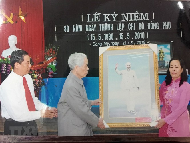 Hình ảnh nguyên Tổng Bí thư Đỗ Mười với quê hương Đông Mỹ - ảnh 5