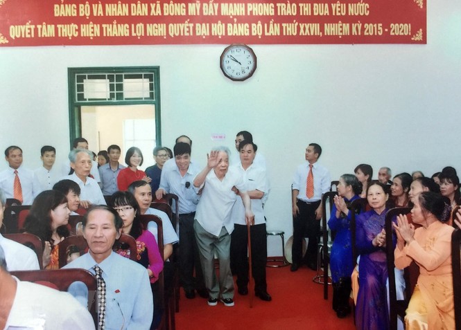 Hình ảnh nguyên Tổng Bí thư Đỗ Mười với quê hương Đông Mỹ - ảnh 6