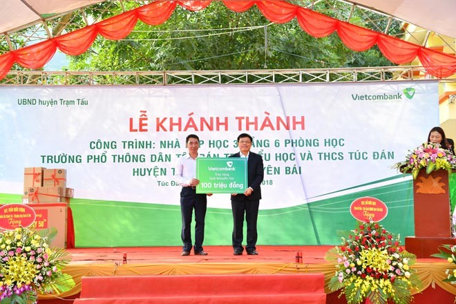 Bàn giao công trình nhà lớp học xã Túc Đán, tỉnh Yên Bái - ảnh 2