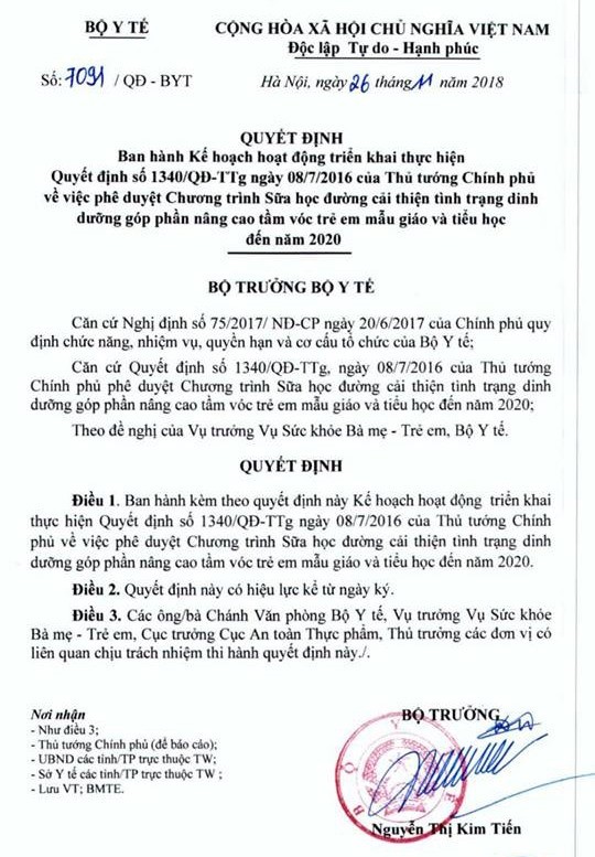 Cục An toàn thực phẩm xây dựng Ban hành quy định về sản phẩm sữa tươi - ảnh 1