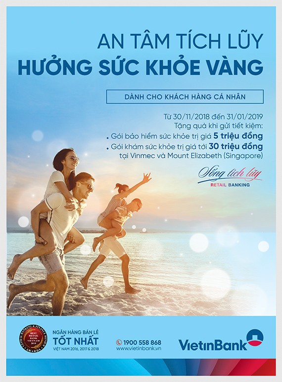 Cùng VietinBank an tâm tích lũy hưởng sức khỏe vàng - ảnh 1