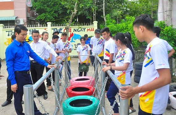 Bí thư Trung ương Đoàn thăm chiến sỹ tình nguyện Cần Thơ - ảnh 1