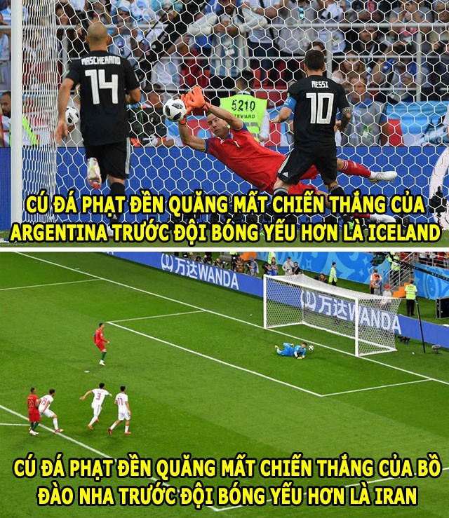 Ảnh chế: Messi trao vương miện ‘miss pen’ cho Ronaldo - ảnh 1