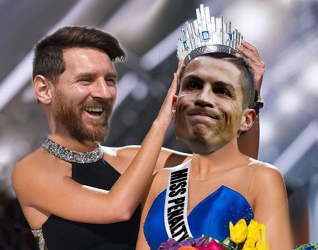 Ảnh chế: Messi trao vương miện ‘miss pen’ cho Ronaldo - ảnh 2