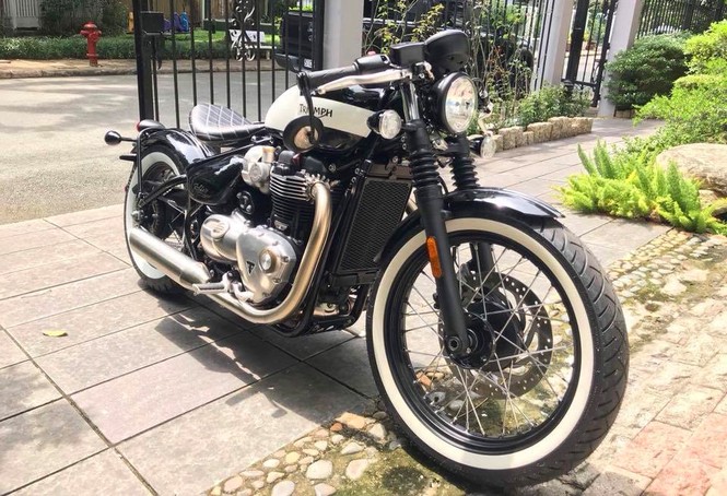 Triumph Bonneville Bobber độ của biker Sài Gòn - ảnh 6