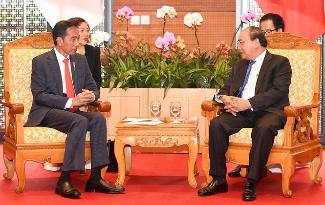 Thủ tướng Nguyễn Xuân Phúc hội kiến Tổng thống Indonesia - ảnh 1