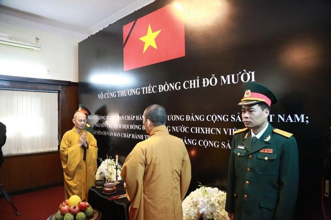 Thủy thủ tàu cảnh sát biển 8001 vĩnh biệt nguyên Tổng Bí thư Đỗ Mười - ảnh 1