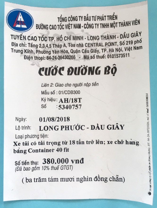 Cảnh báo nạn làm giả vé cao tốc TPHCM - Dầu Giây - ảnh 1