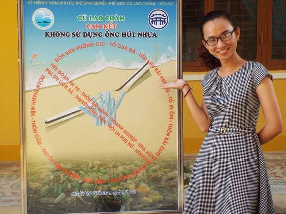 Cù Lao Chàm nói không với ống hút nhựa và ly nhựa - ảnh 1