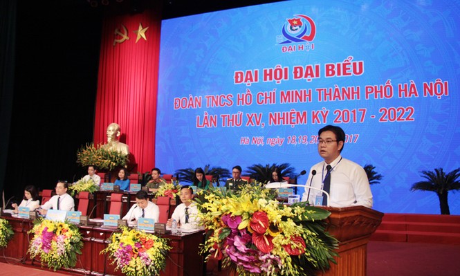 Những hình ảnh ấn tượng của Đại hội Đoàn TP Hà Nội lần thứ XV - ảnh 3