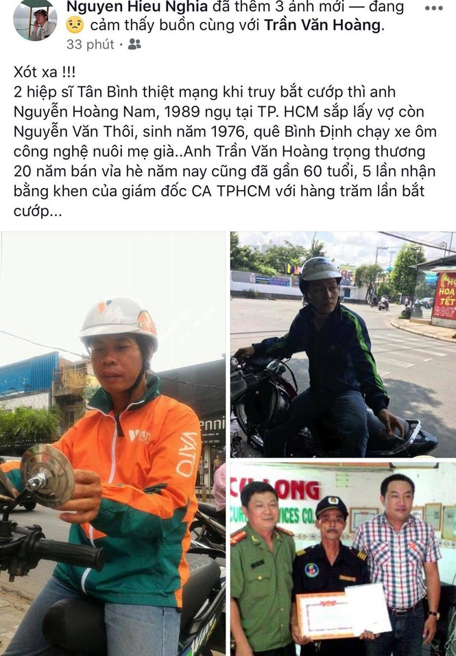 Dân mạng tiếc thương các 'hiệp sĩ' xả thân bắt cướp ở Sài Gòn - ảnh 3
