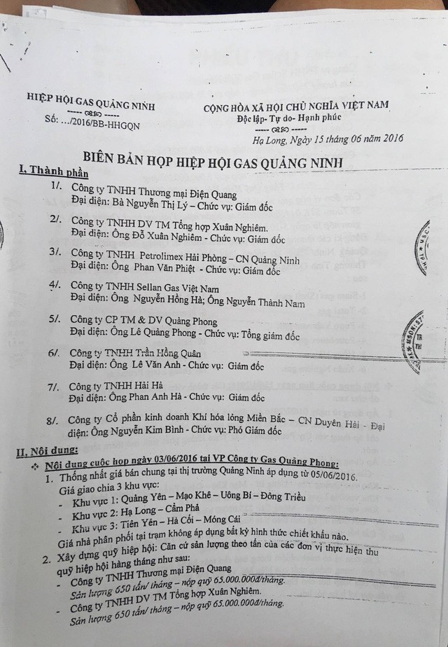 Thế lực đen “khoác áo” Hiệp hội gas Quảng Ninh? - ảnh 2