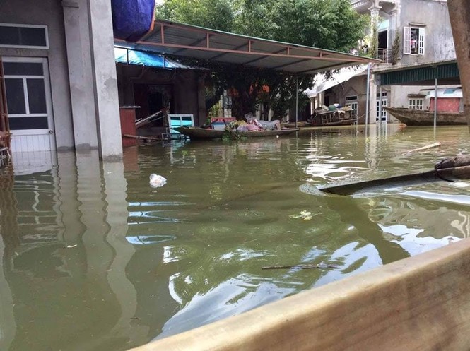 Hết mưa, dân vẫn 'vùng vẫy' trong nước lũ - ảnh 8
