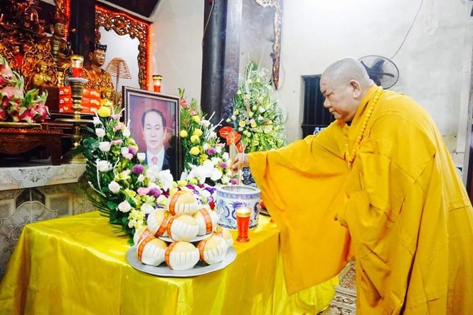 Cầu siêu, tưởng nhớ Chủ tịch nước Trần Đại Quang tại quê nhà - ảnh 2
