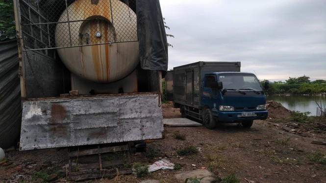 Triệt phá trạm chiết gas lậu “khủng” nằm giữa thành phố Hải Dương - ảnh 1