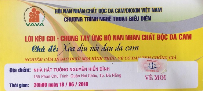 Mạo danh Hội nạn nhân chất độc da cam bán vé biểu diễn nghệ thuật - ảnh 1