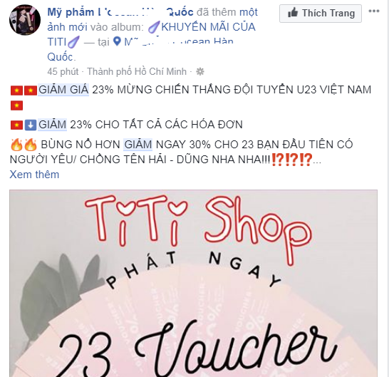 Nhà hàng, dịch vụ đua nhau giảm giá 'ăn theo' U23 Việt Nam - ảnh 1