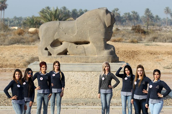 Mục kích những thí sinh liều mình thi... hoa hậu Iraq - ảnh 3