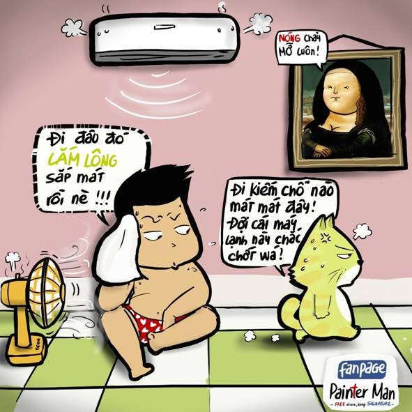 Tránh nóng kiểu... chú mèo “Lắm Lông” - ảnh 2