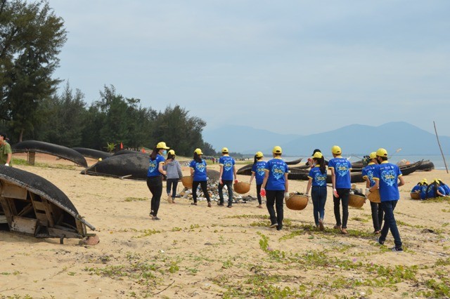 Hơn 1.000 ĐVTN tham gia Chiến dịch 'Hãy làm sạch biển' tại Quảng Bình - ảnh 6