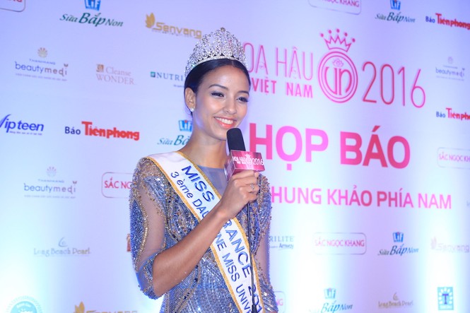 Dàn Hoa hậu, người đẹp đổ bộ họp báo Hoa hậu Việt Nam 2016 - ảnh 13