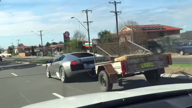 Dân chơi Úc dùng Lamborghini giá 6 tỉ đồng để... kéo dê - ảnh 4
