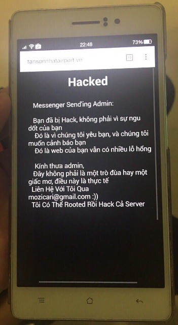 Mục đích của tin tặc tấn công website sân bay Tân Sơn Nhất - ảnh 1