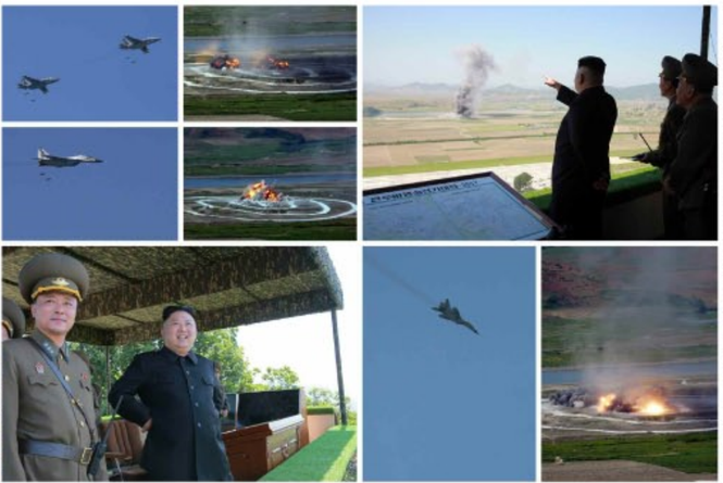 Nhà lãnh đạo Triều Tiên Kim Jong-un thị sát máy bay không chiến - ảnh 4