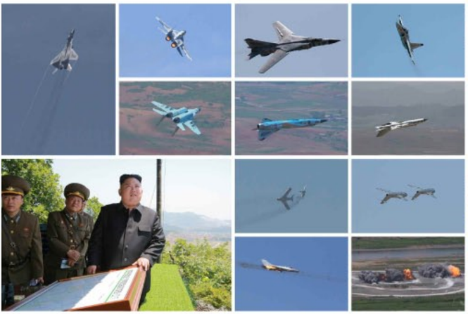 Nhà lãnh đạo Triều Tiên Kim Jong-un thị sát máy bay không chiến - ảnh 3