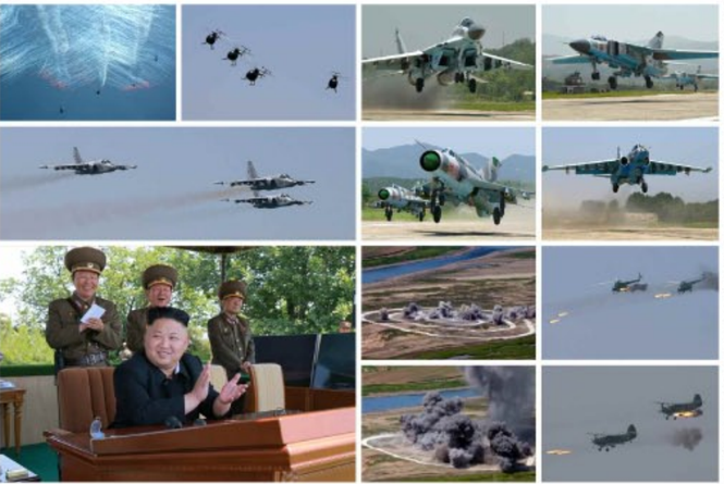 Nhà lãnh đạo Triều Tiên Kim Jong-un thị sát máy bay không chiến - ảnh 2