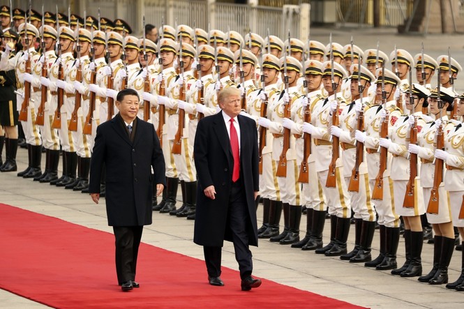 Lễ đón đặc biệt Tổng thống Donald Trump ở Trung Quốc - ảnh 1